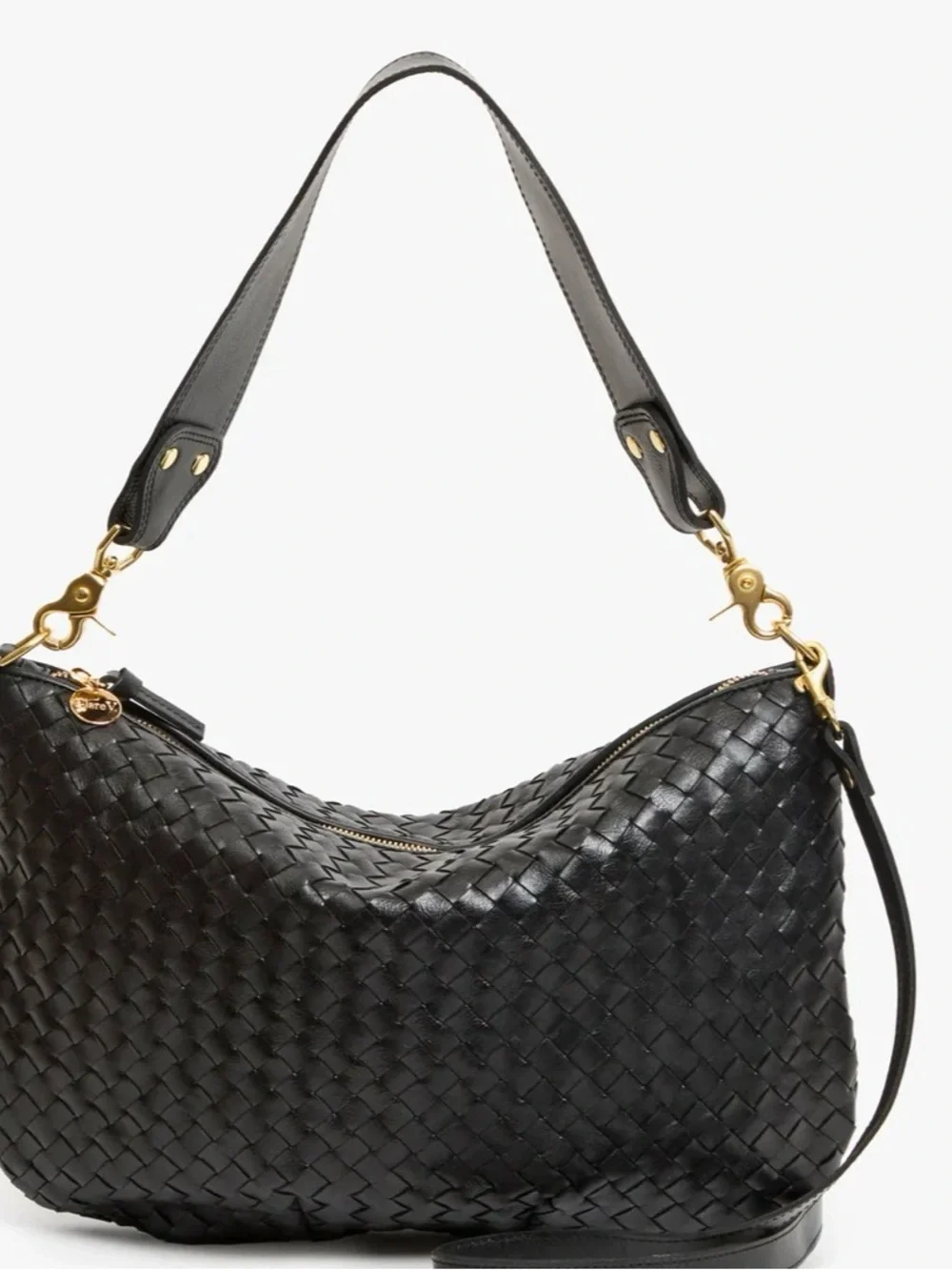 Clare V. Moyen Messenger Diagonal Weave black-New